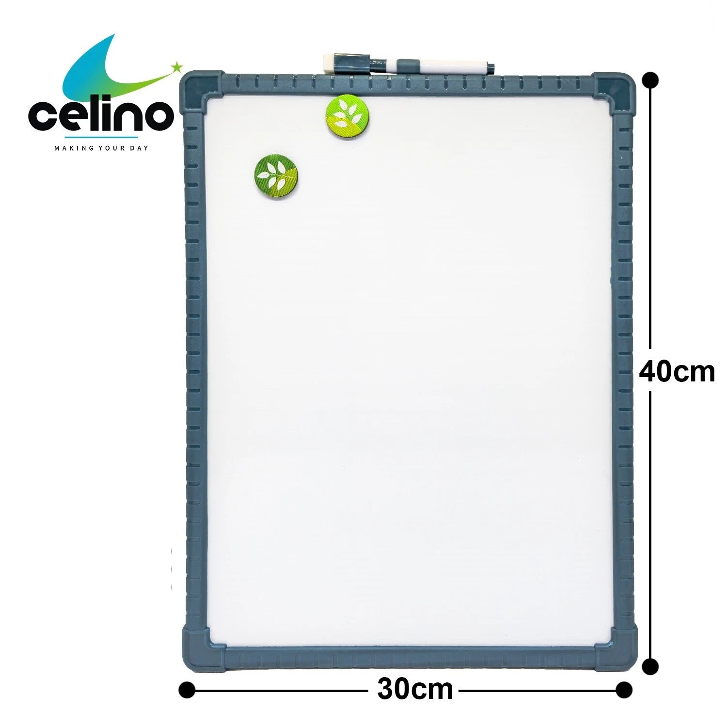 A3 Magnetic Whiteboard Dry Wipe Re-writable Pen Double Sided School/Home/Office