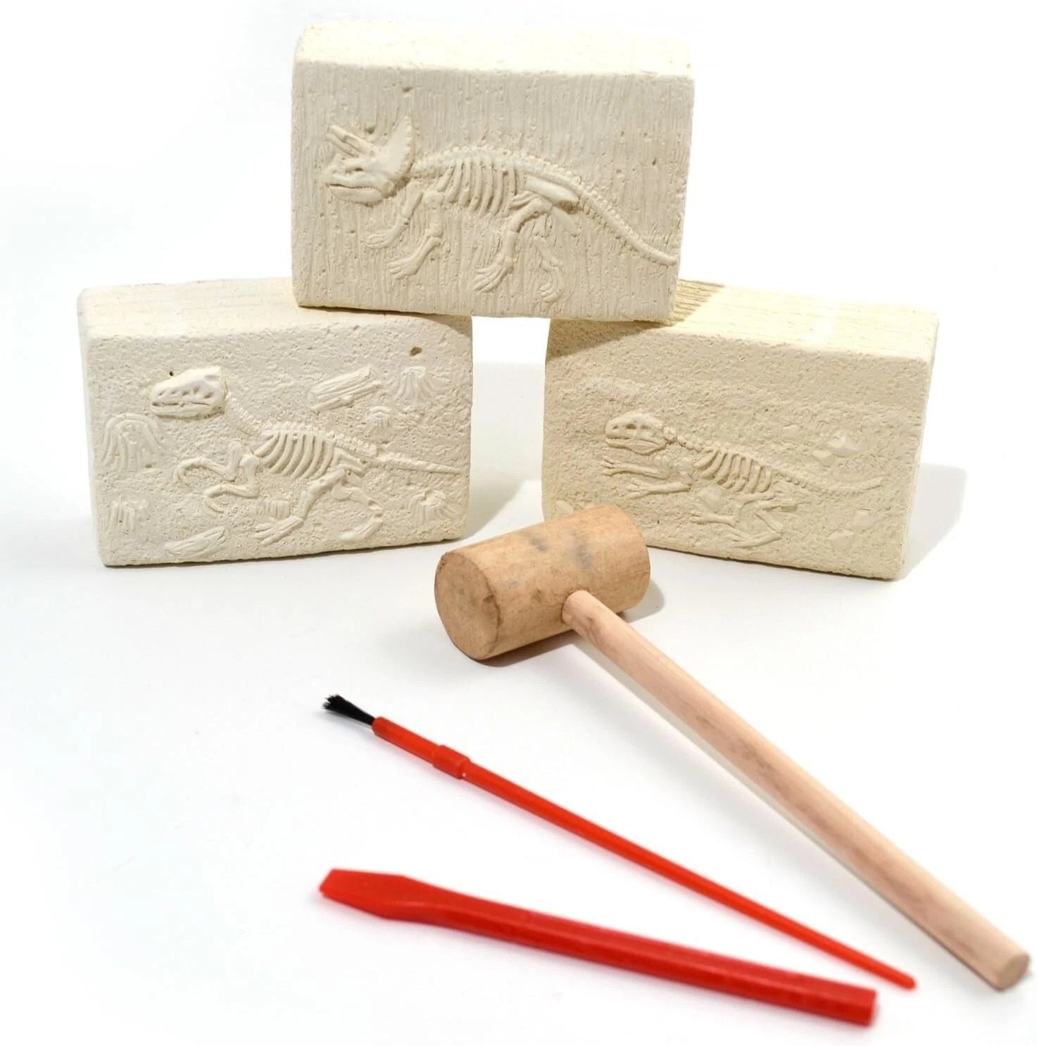 Dinosaur Fossils Digging Excavation Kit Glow In The Dark Educational Kids Toy