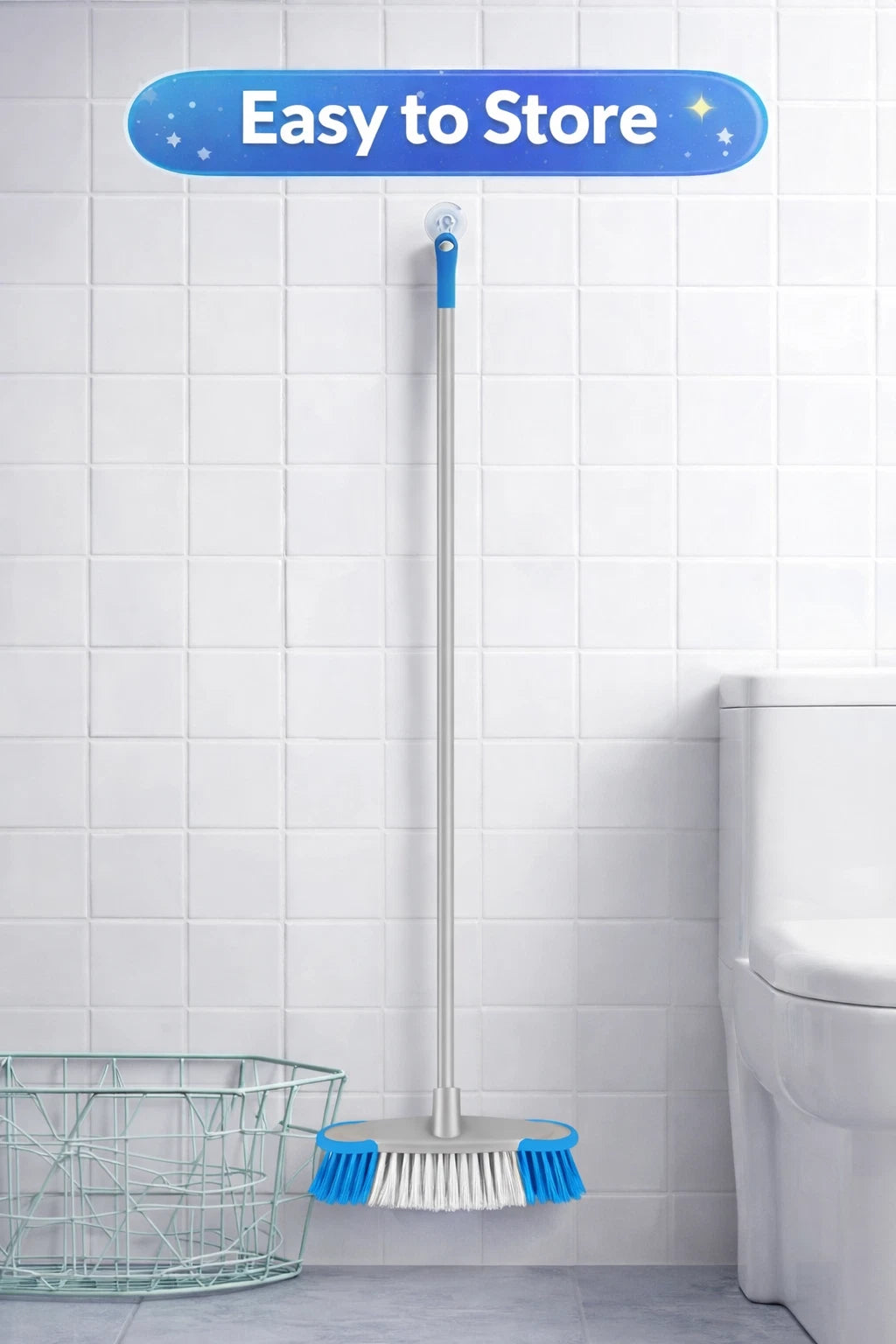 Kitchen Broom Soft Sweeping Brush Head Handle Garden Floor Sweeper Cleaning