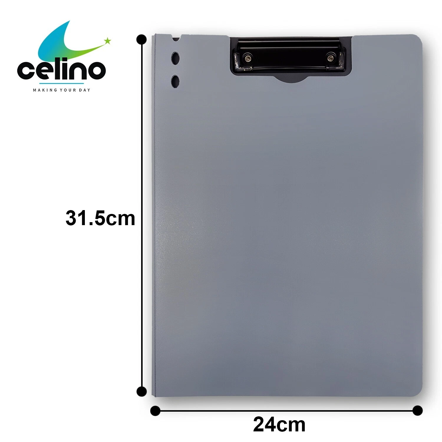 A4 Clipboard Fold Over Plastic School Office Writing Pad Document File Storage