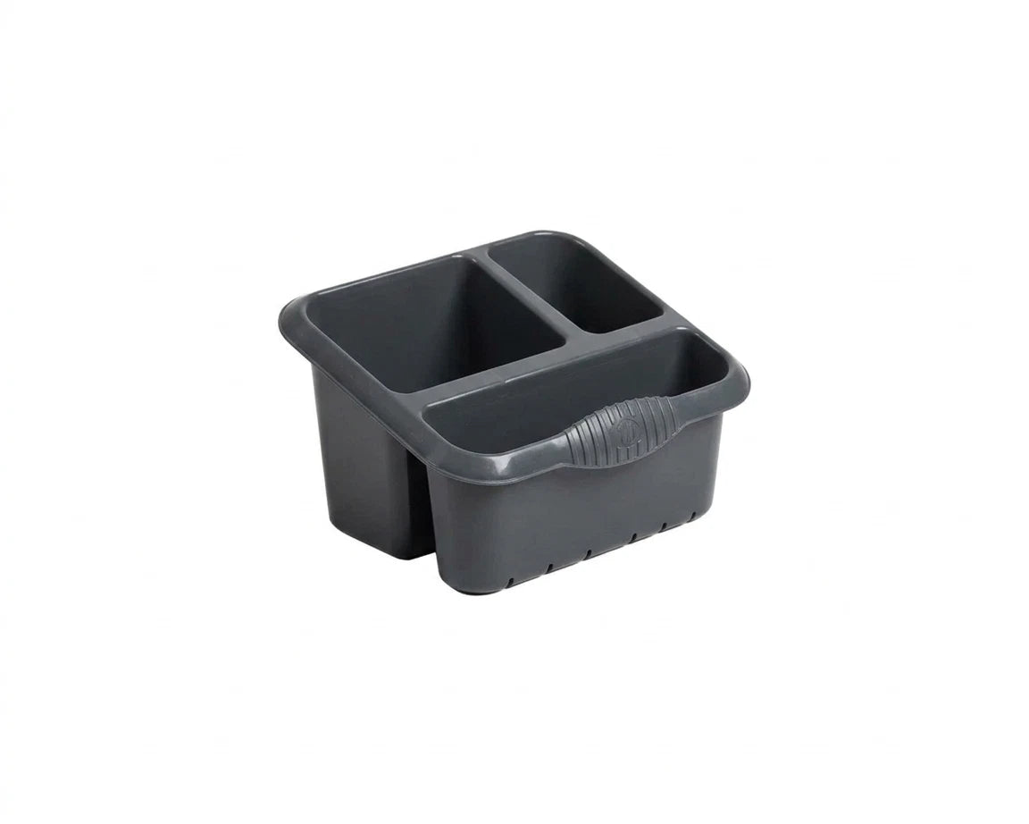 Wham Kitchen Cutlery Caddy | High Grade Plastic Sink Tidy Drainer Holder & Organiser