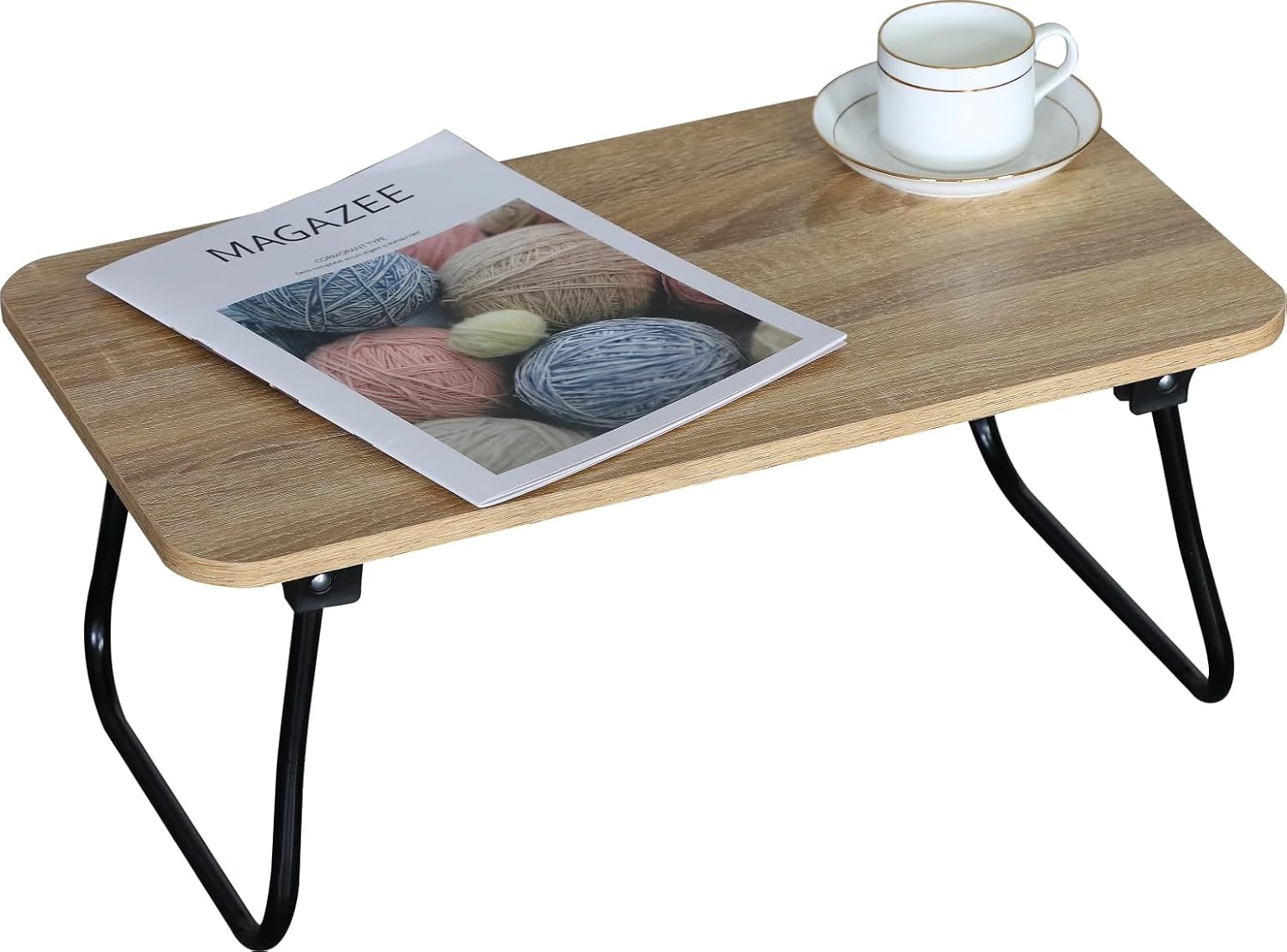Foldable Laptop Bed Table Dinner Lap Tray Portable Breakfast Work Desk Stand 52.5x30x21.5 cm