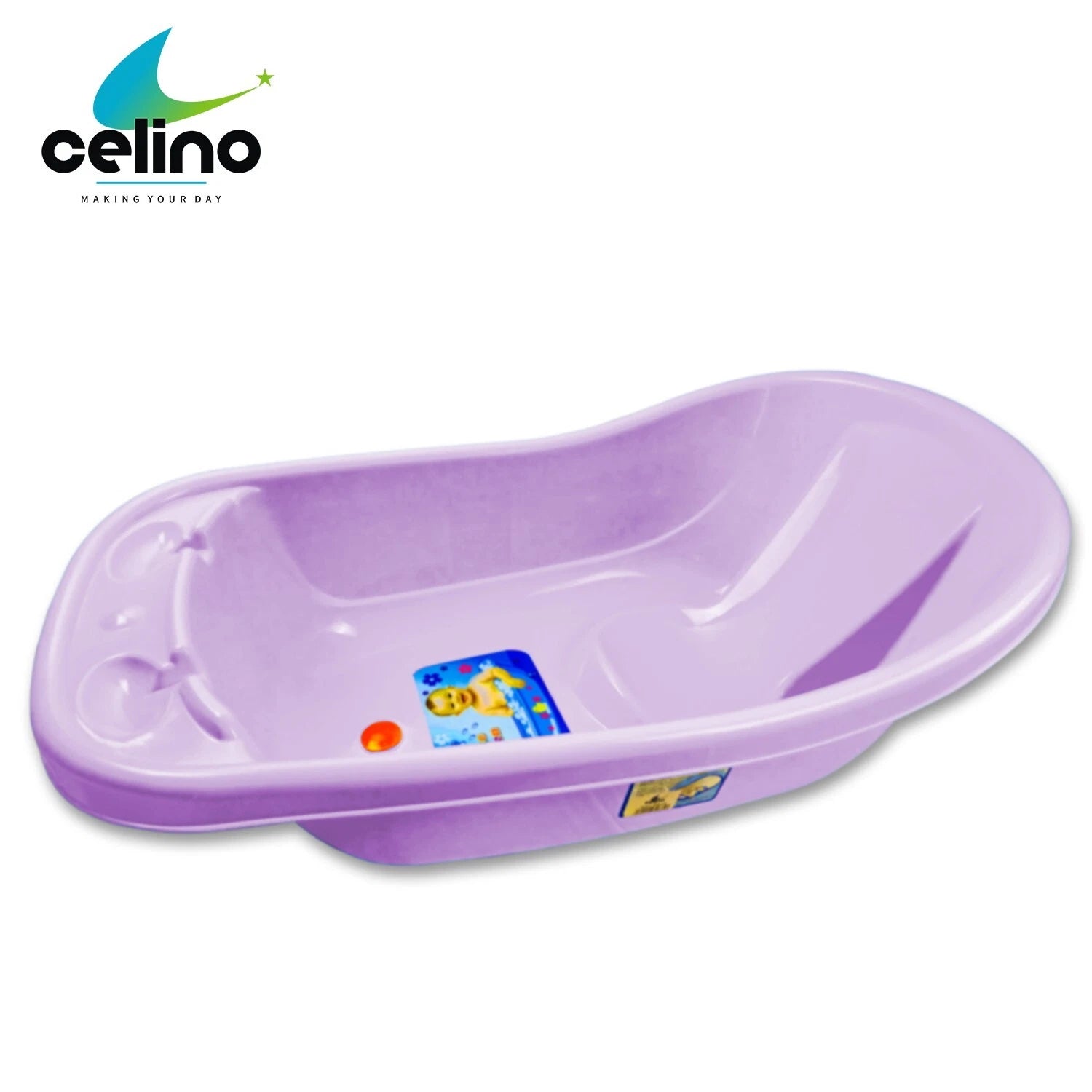 Large Plastic Newborn Baby Bath Tub | Infant & Toddler Bathtub for Safe Bathing Shower Use