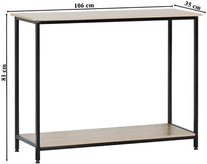 Console Table Small Entryway Hallway Table – Narrow Side Table for Living Room, Bedroom & Entrance (106x35x81cm)