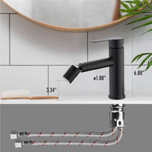 Load image into Gallery viewer, Basin Sink Mixer Tap Black Modern Bathroom 360° Rotating Taps Faucet 2 Flow Modes
