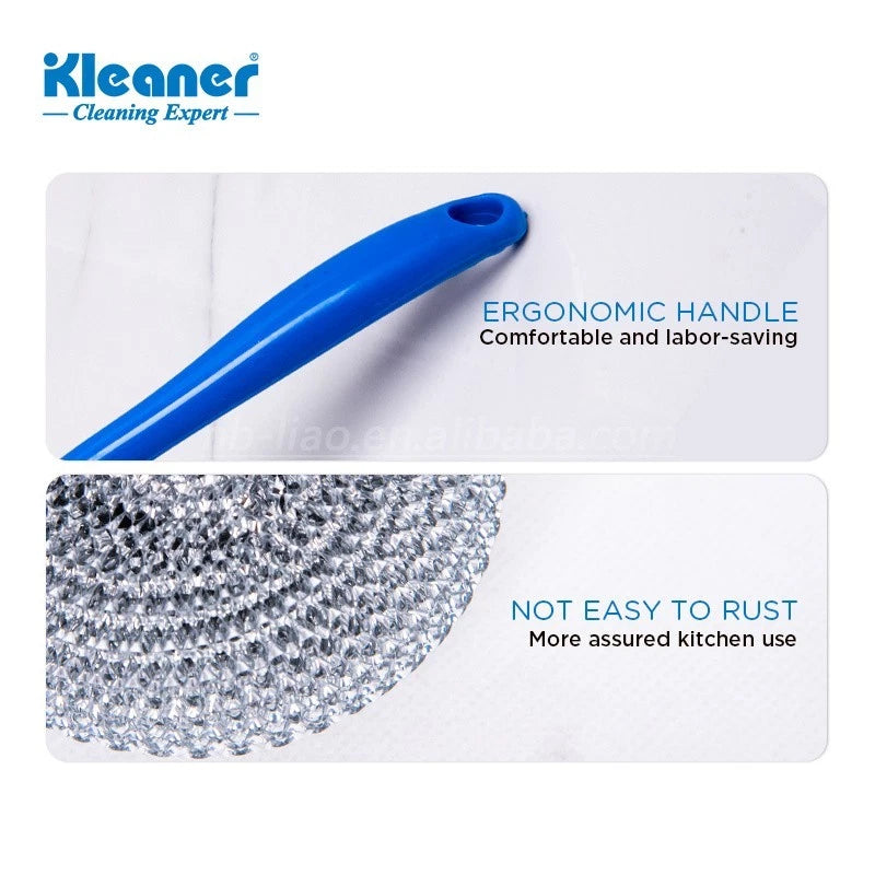 Long Handled Washing Up Scourer Scrub Scrubbing Brush Dish Kitchen Cleaning