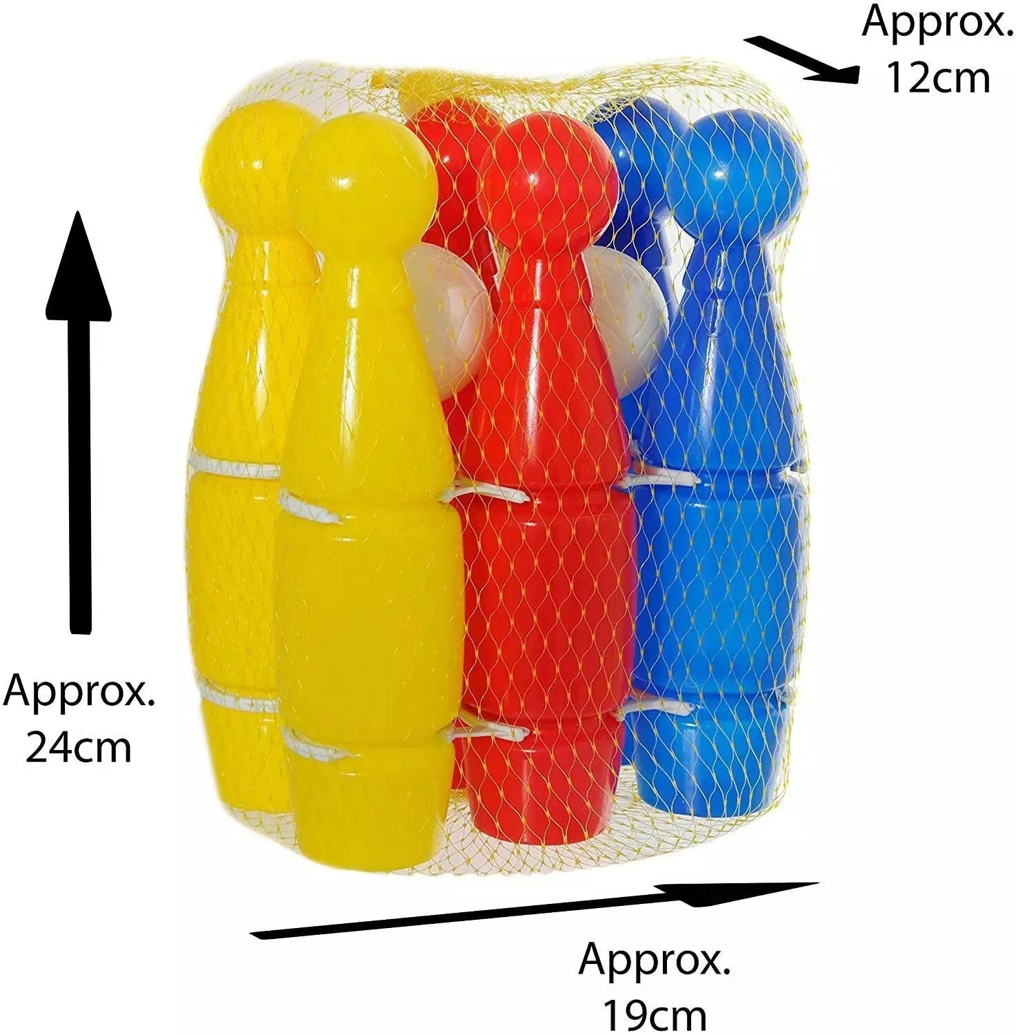 6 Pack Skittles Sport Game Set | Indoor & Outdoor Bowling Game for Kids Garden Fun & Gift