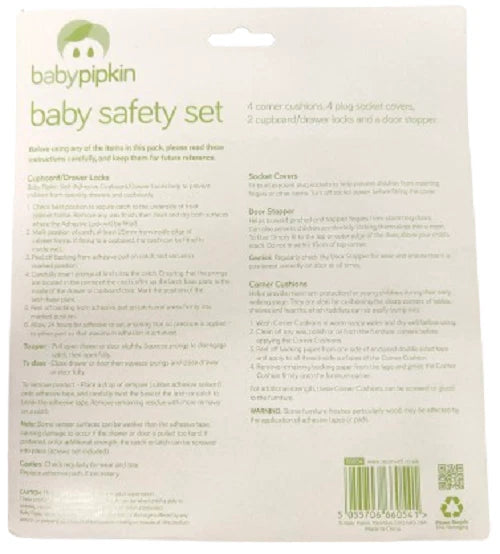 11pcs Baby Child Safety Set Corner Cushions Plug Sockets, Door Stopper Cupboard