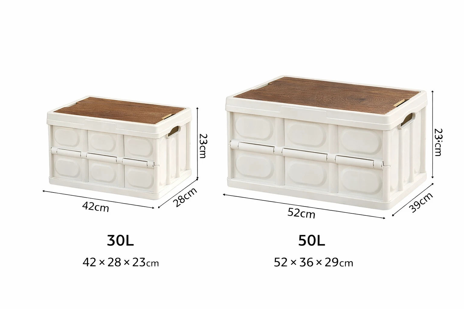 Folding Storage Boxes With Lid Plastic Box Collapsible Stackable Organiser Crate