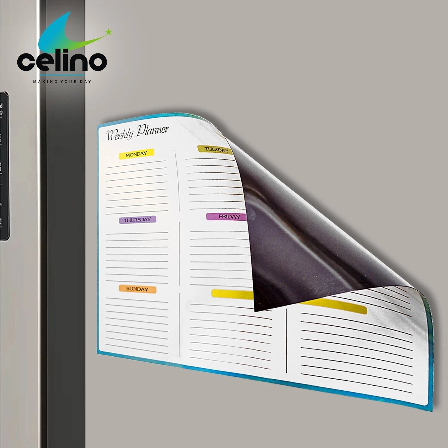 A3 Whiteboard Magnetic Weekly Planner Calendar Fridge Daily Schedule Notepad