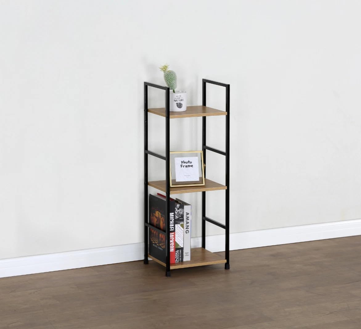 3 Tier Ladder Shelf Bookcase Living Room Display Stand Shelving Unit Plant Rack 29x23.5x80 cm