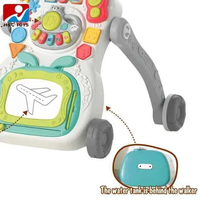 Push Along Baby Walker with Wheels | Musical Activity Toy for Toddlers 18M+ Boys & Girls