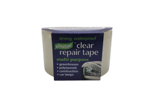 Ultratape Rhino All Weather Clear Repair Tape 50mm x 10m – Heavy Duty Waterproof Transparent Repair Tape for Windows, Glass, Car Lamps & Outdoor Repairs