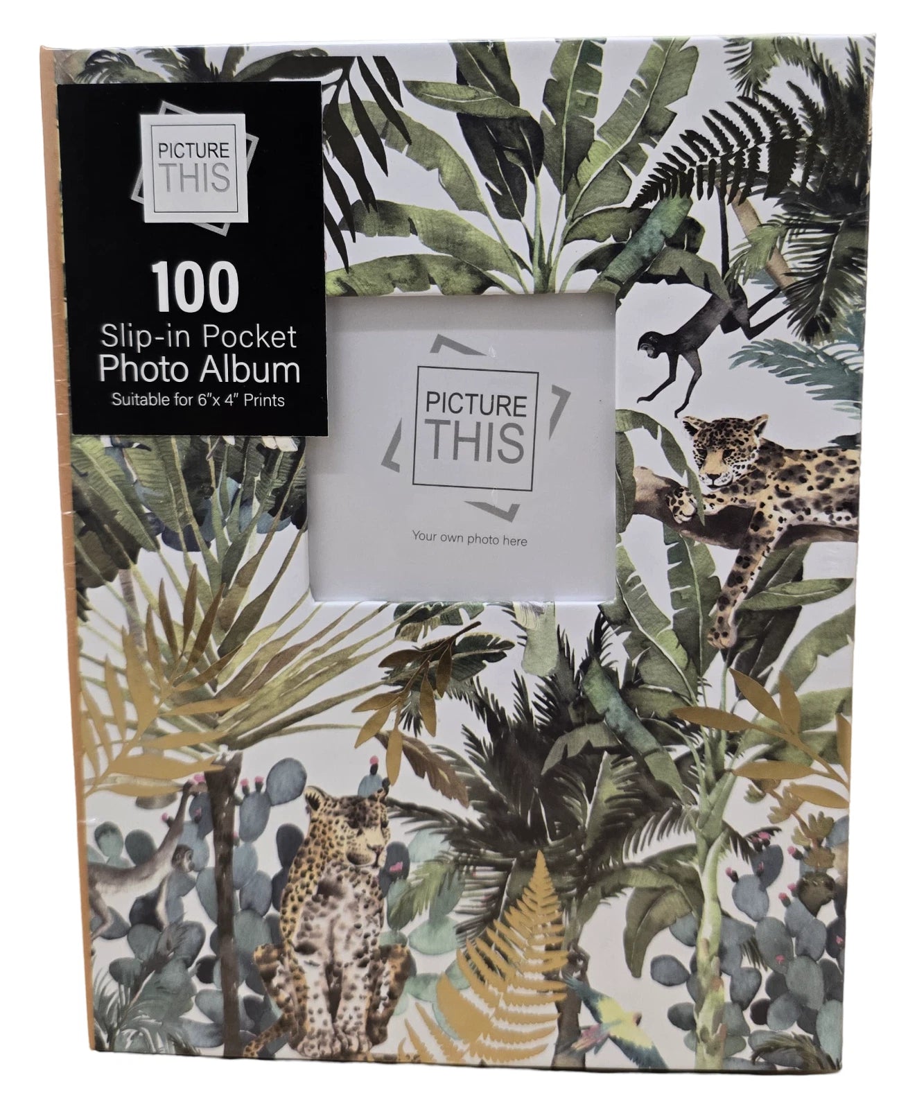 Slip-In Photo Album 6x4 Holds 100 Photos | Floral Design Family Memory Picture Album