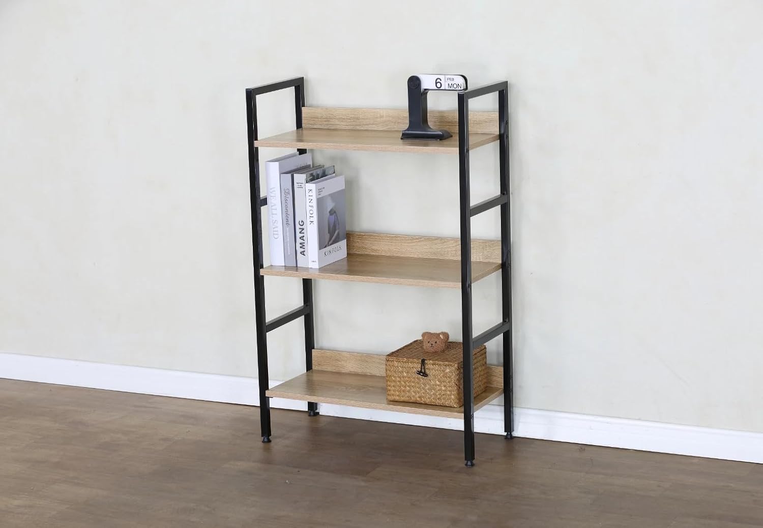 3 Tier Ladder Shelf Bookcase Living Room Display Shelving Unit Storage Rack 60×27.6×93 cm