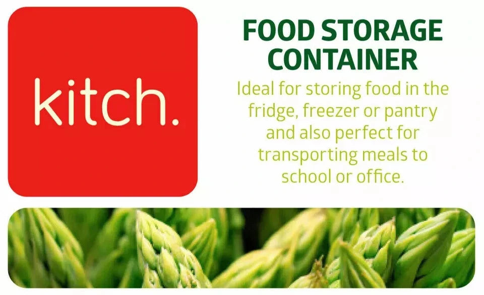 2 Pack Airtight Food Storage Containers with Clip Lock Lids – BPA Free Kitchen Storage Boxes 300ml & 500ml