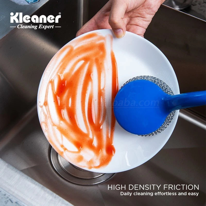 Long Handled Washing Up Scourer Scrub Scrubbing Brush Dish Kitchen Cleaning