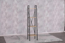 Load image into Gallery viewer, Bookshelf 4 Tier Storage Rack Plant Steel Frame Living Room Office Study Hallway 34x32x148 cm
