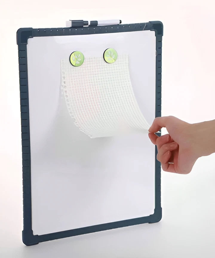 A3 Magnetic Whiteboard Dry Wipe Re-writable Pen Double Sided School/Home/Office