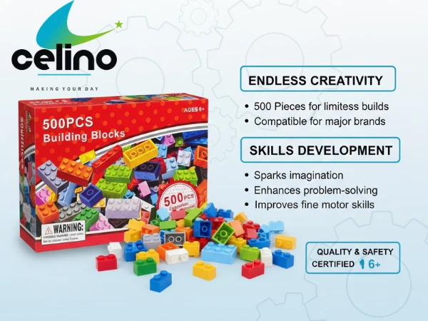 500 PCS BUILDING BLOCKS BRICKS TOY CHILDREN KIDS DIY CREATIVE EDUCATIONAL