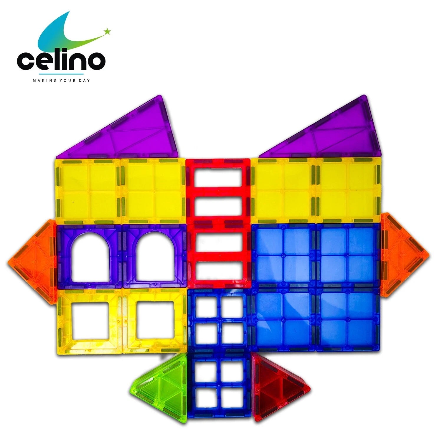 30 Pcs Magnetic Tiles Building Blocks Set | Educational STEM Construction Toys for Kids Learning & Play