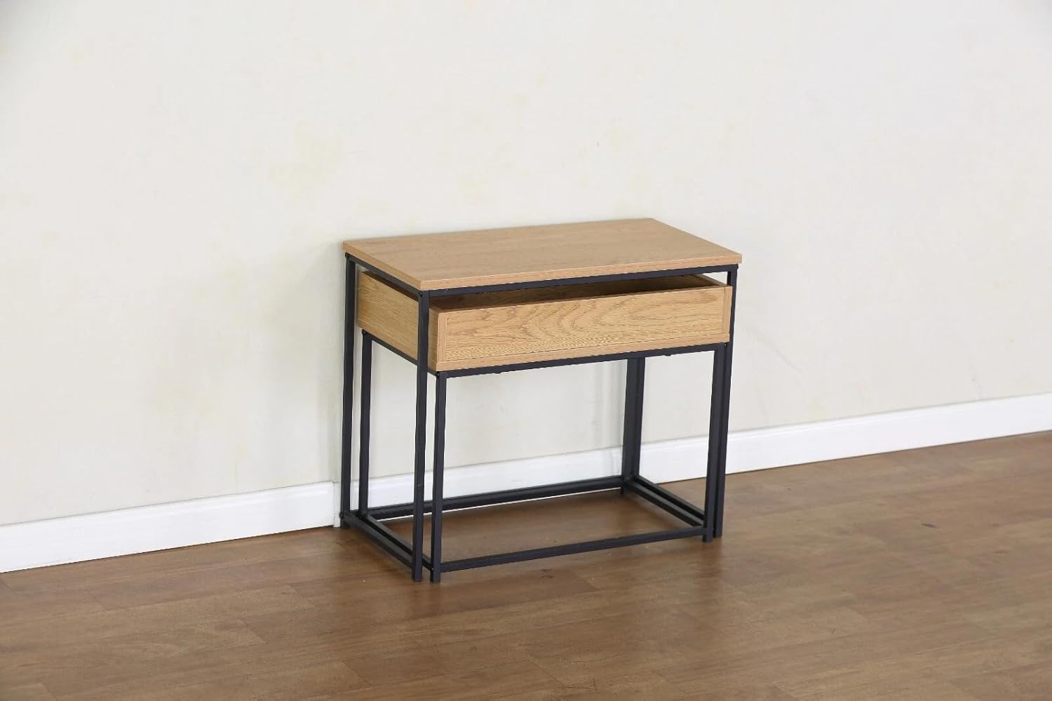 Nesting Coffee Tables Set of 2 Nest Stacking Side End Table Steel Metal Frame