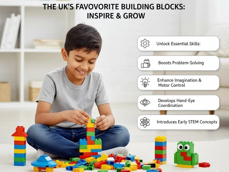 1000 Pcs Assorted Construction Building Blocks Bricks Set Kids Children Toy Gift