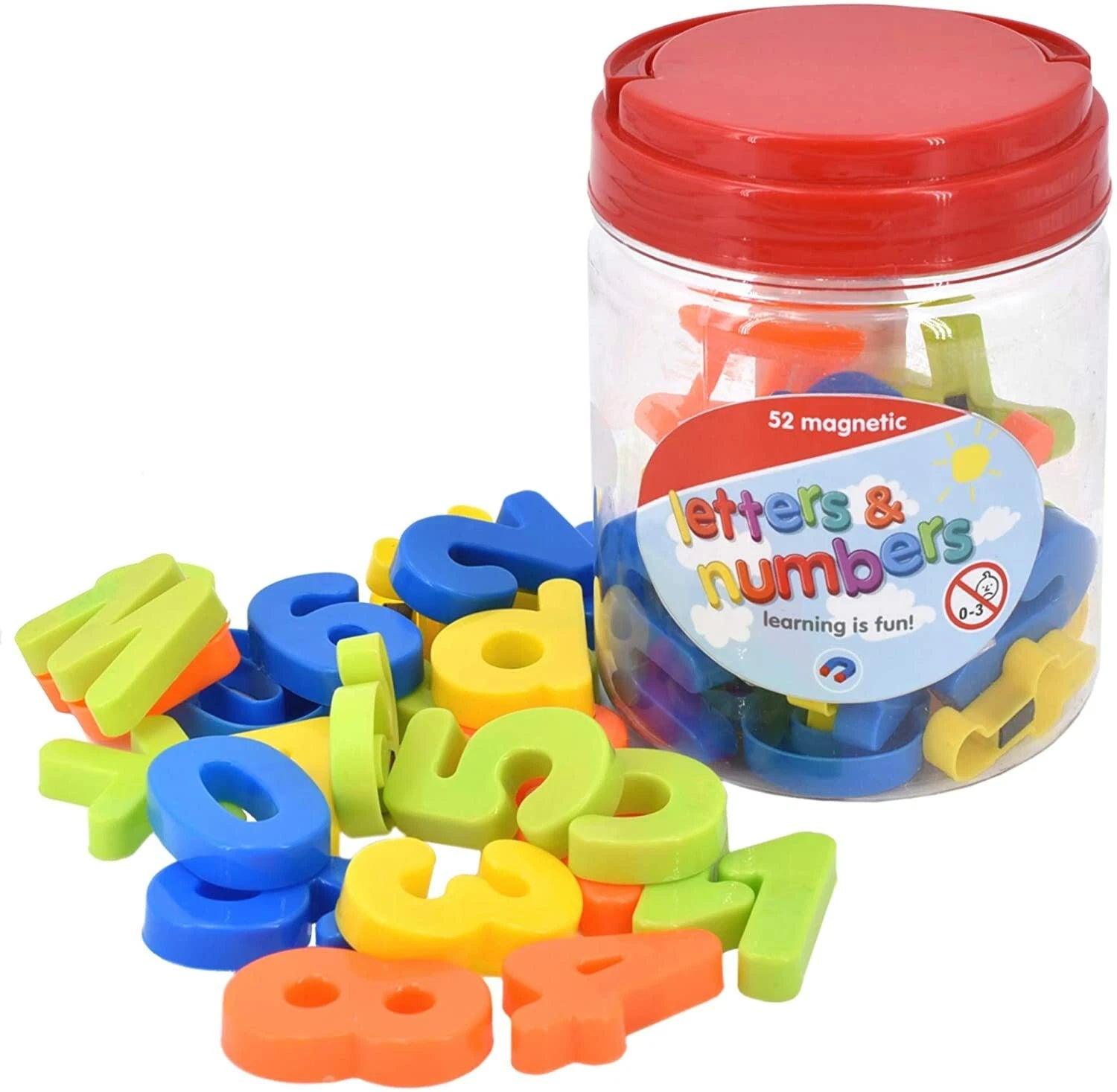 52pc Magnetic Letters Alphabet & Numbers Fridge Magnets Toys Kids Learning Gift