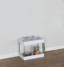 Load image into Gallery viewer, Kitchen Countertop Storage Rack Organiser Side Hooks Spice Under Sink Batrhoom 40x22x31 cm
