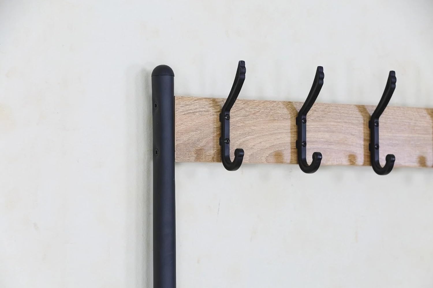 Coat Rack with Shoe Storage with Bench Clothes Hat Hanging Hallway Bedroom 60x40x175 cm