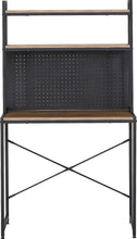 Load image into Gallery viewer, 3 Tier Study Table Office Desk With Storage Computer Home Gaming Bookshelf 84x50x148 cm
