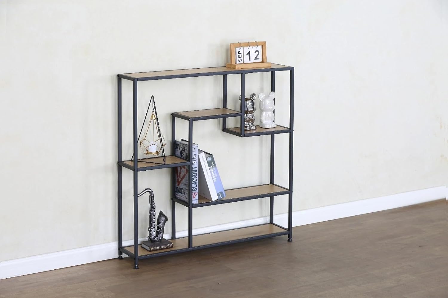 5 Tier Bookcase Bookshelf – Freestanding Storage & Display Shelving Unit for Living Room, Bedroom & Home Office