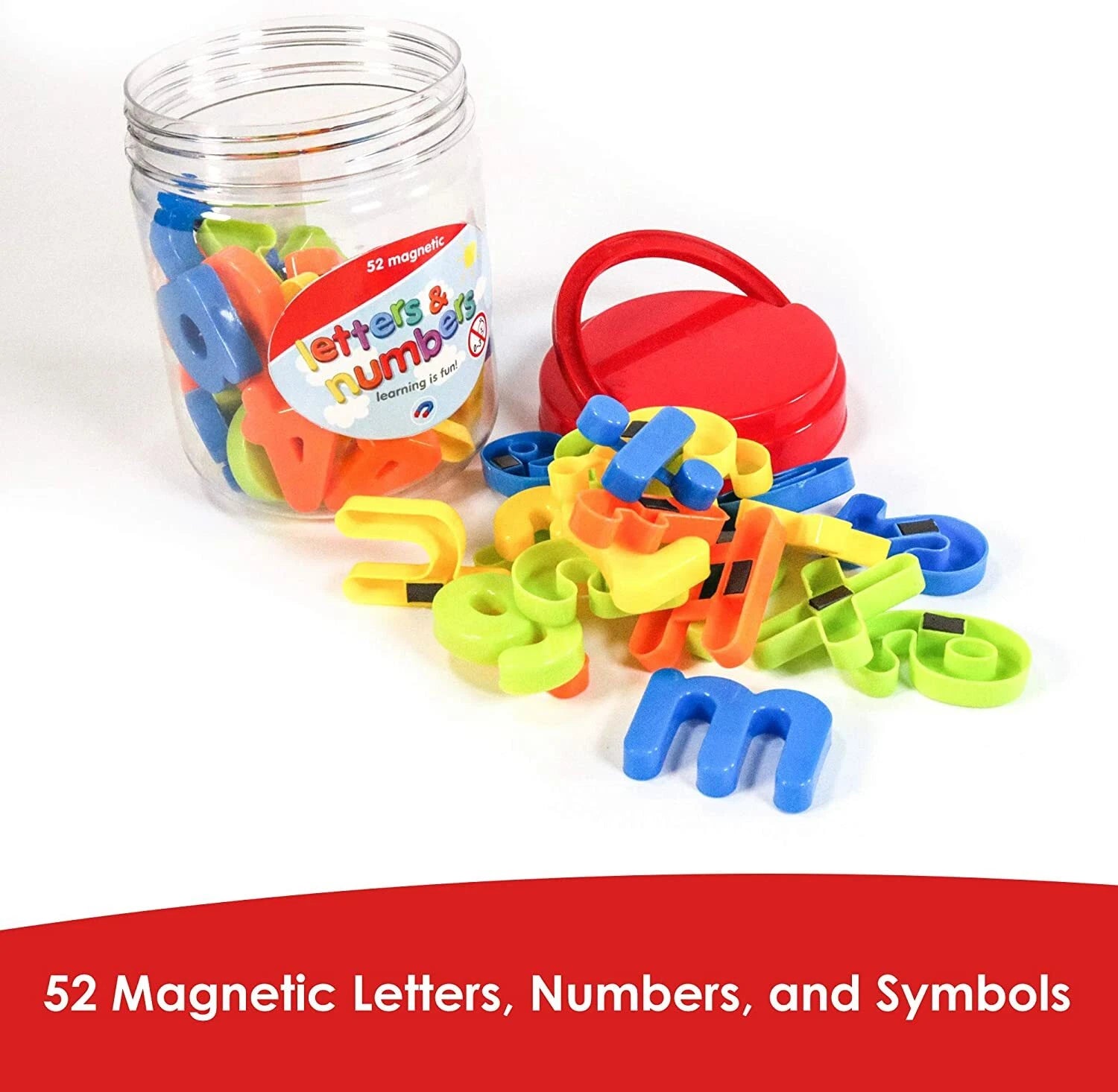 52pc Magnetic Letters Alphabet & Numbers Fridge Magnets Toys Kids Learning Gift