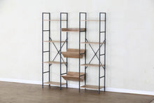 Load image into Gallery viewer, 4 Tier Bookshelf Large Bookcase Storage Shelving Unit with 11 Open Metal Shelves 125x27x150 cm
