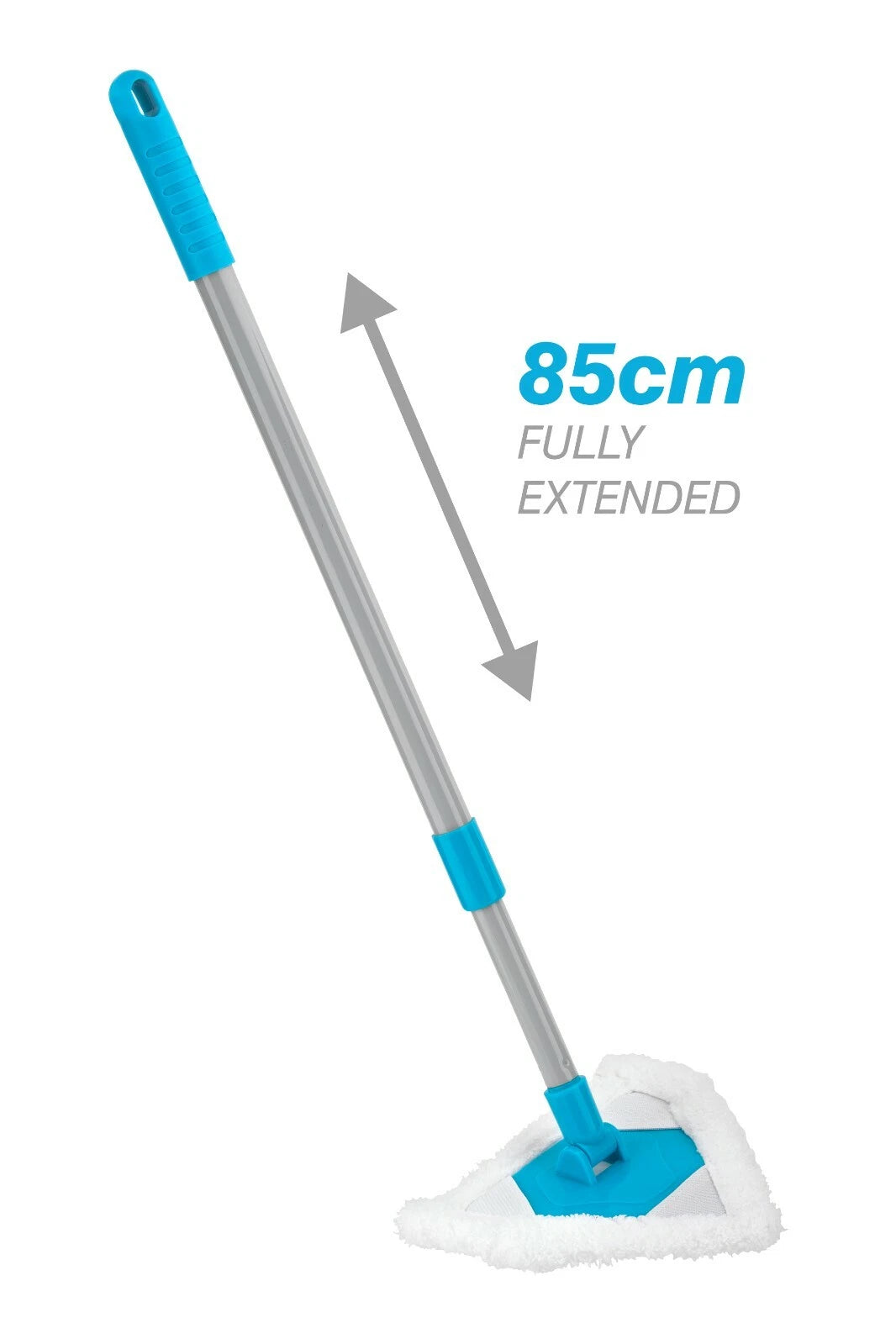 Telescopic Triangle Mop Microfibre Bathroom Kitchen Shower Tile Glass Cleaning