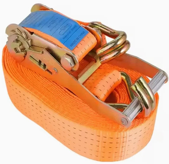Heavy Duty Ratchet Tie Down Straps 50mm x 10m | 3000kg Lashing Cargo & Luggage Securing Straps