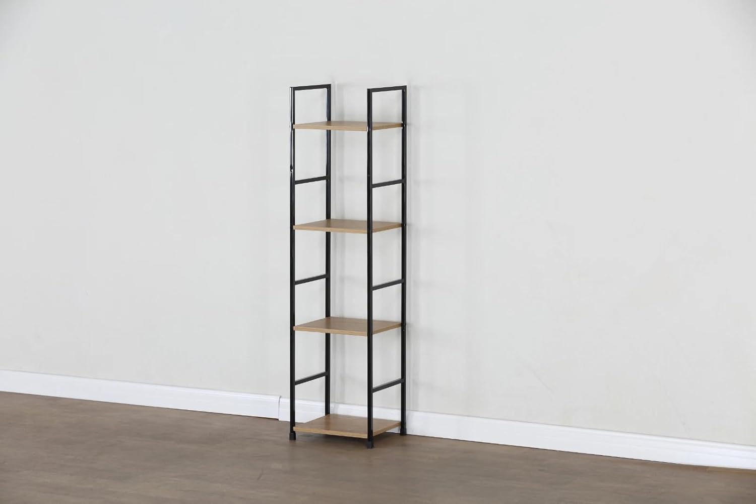 4 Tier Ladder Shelf Bookcase Tall Living Room Display Storage Shelving Unit 29.1×23.5×112 cm
