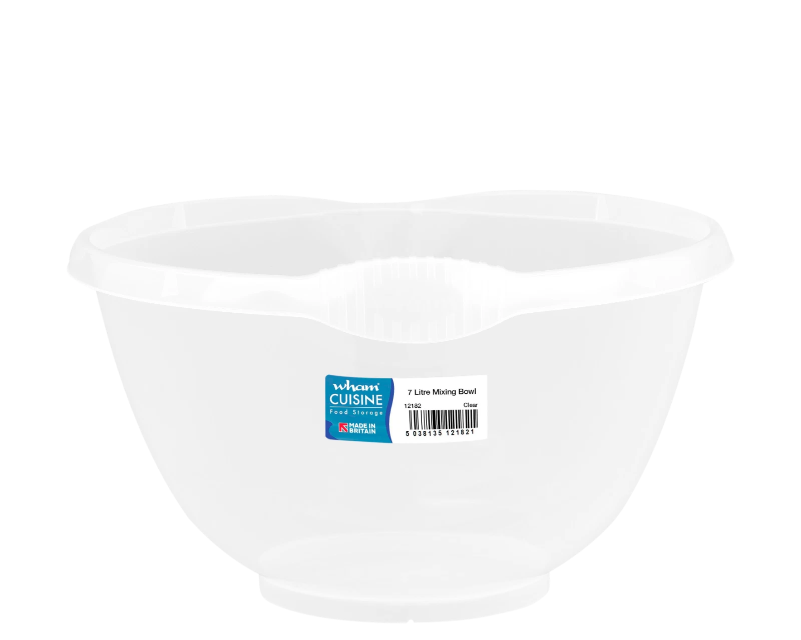 7L Plastic Cuisine Mixing Bowl Measuring Baking Salad Serving Cooking Kitchen UK