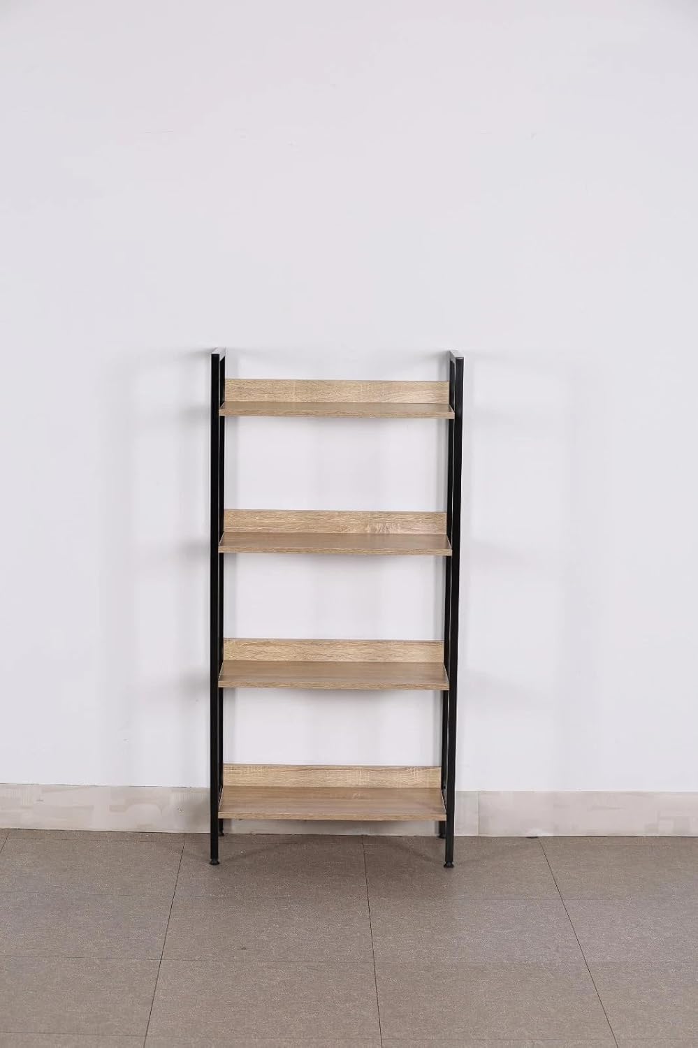 4 Tier Ladder Shelf Bookcase Wide Living Room Display Storage Shelving Unit 60×27.6×126 cm