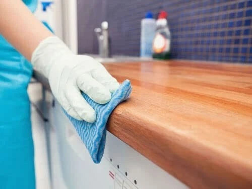 40 Pack All Purpose Cleaning Cloths Blue | Hygienic Kitchen & Home Cleaning Wipes J-Type