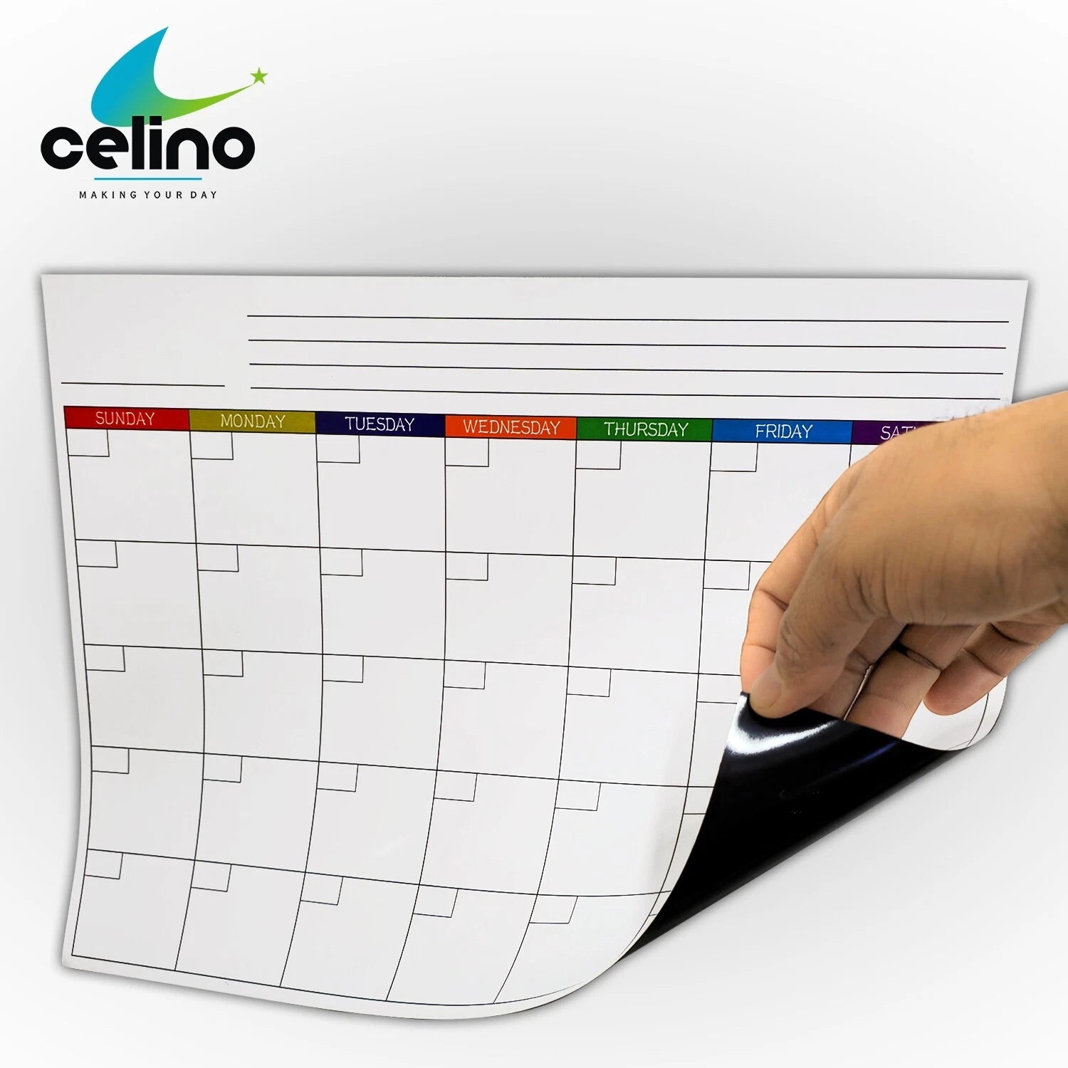 CALENDER Fridge Board Magnetic Notice Memo Weekly Planner Dry Wipe Whiteboard