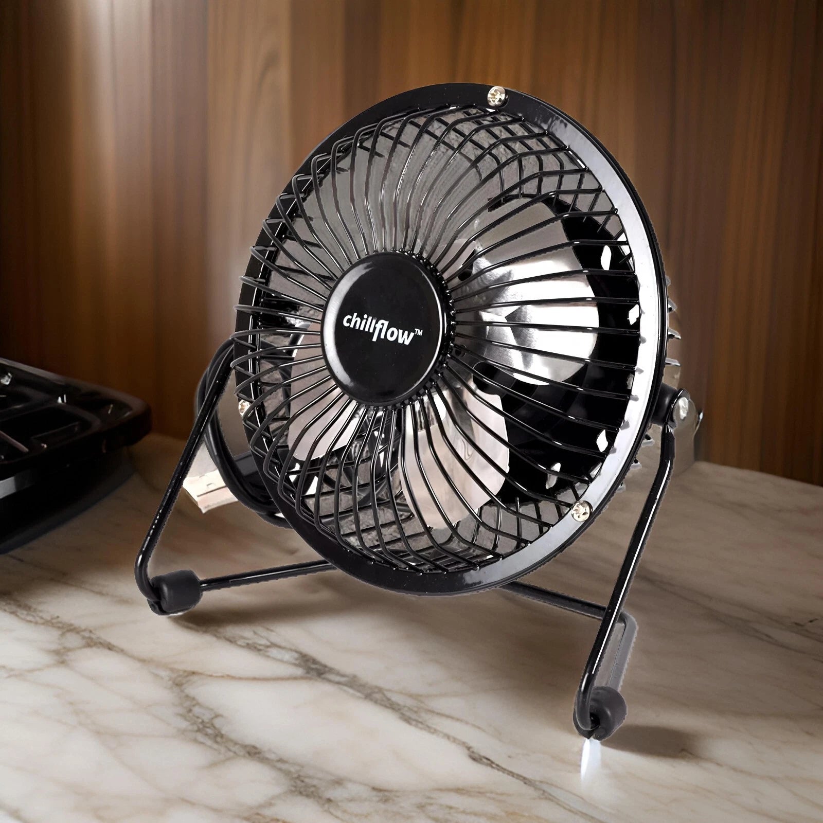 4" Mini USB Desk Fan Quiet Personal Cooler USB Powered Portable Table Fan UK