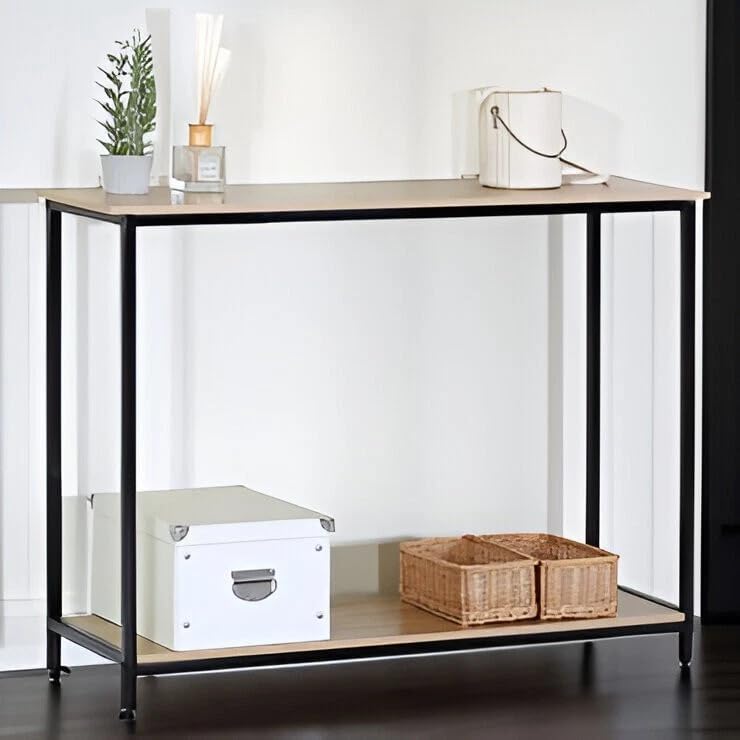 Console Table Small Entryway Hallway Table – Narrow Side Table for Living Room, Bedroom & Entrance (106x35x81cm)