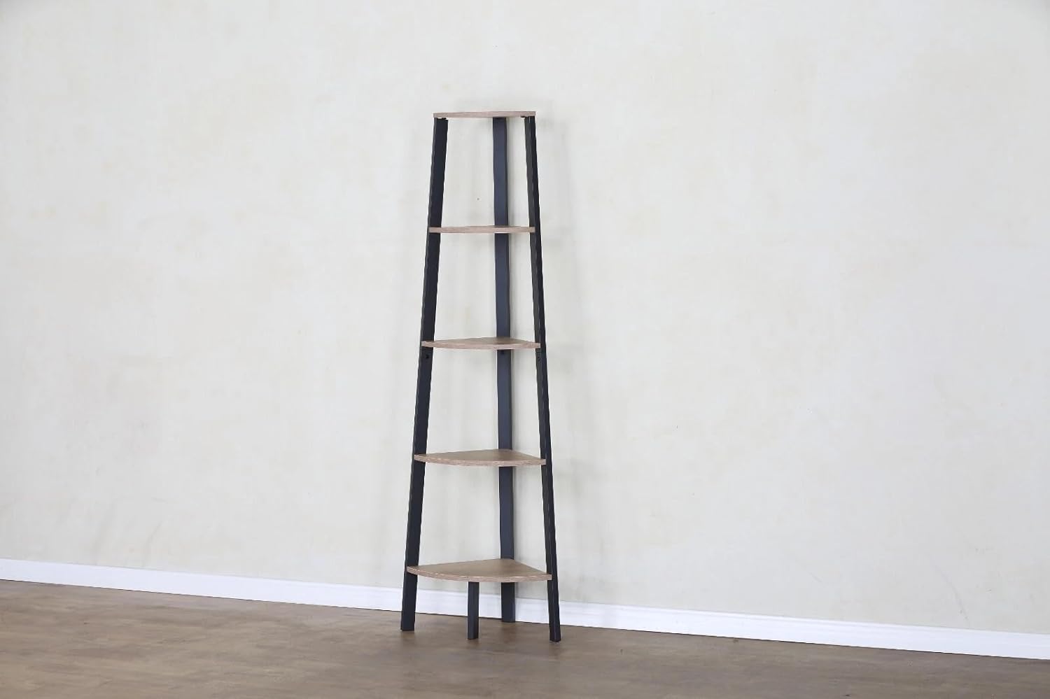 Bookshelf 5 Tier Storage Rack Plant Steel Frame Living Room Office Study Hallway 54x38x160 cm