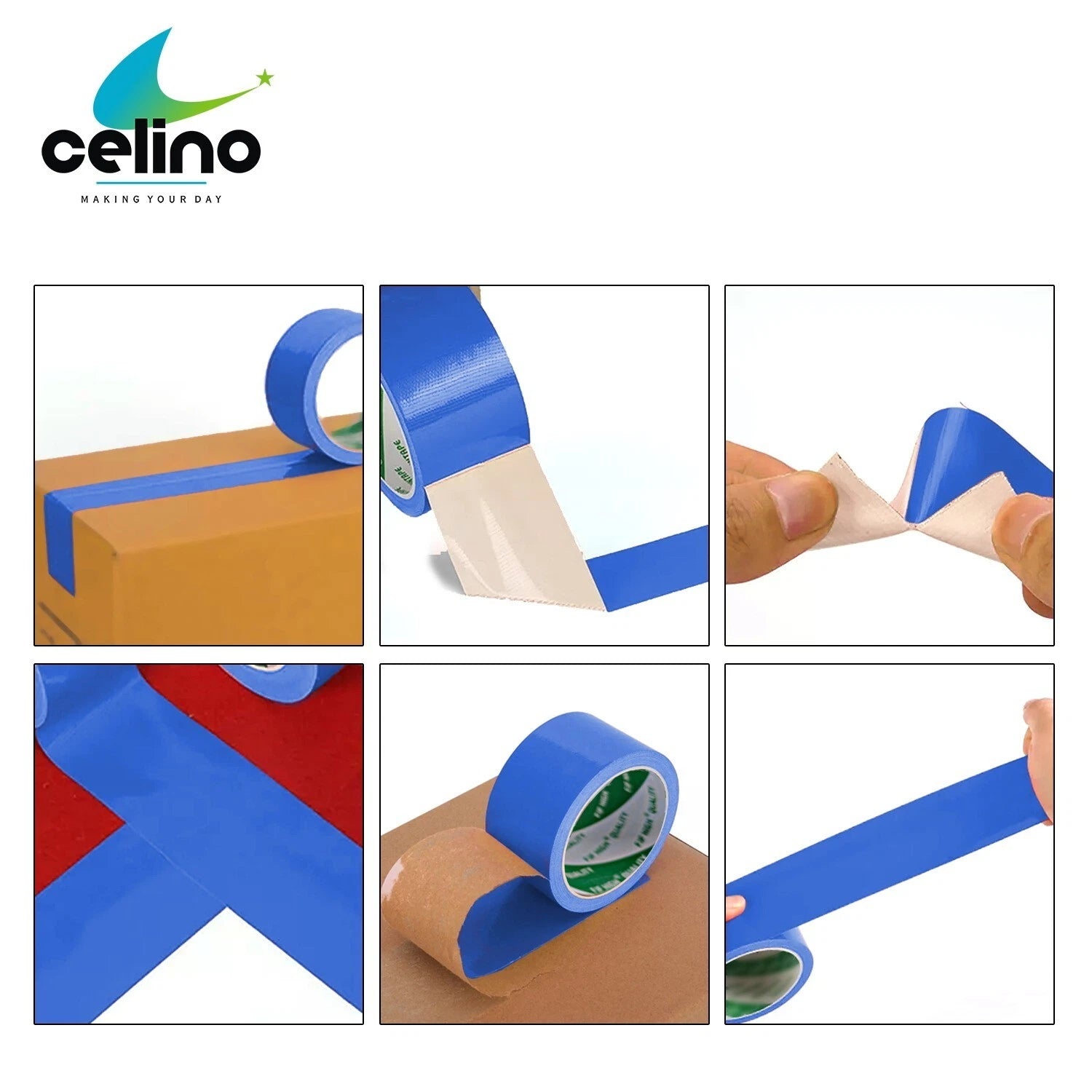 Heavy Duty Duct Tape 48mm x 50m – Waterproof Gaffer Tape Strong Adhesive for Repairs, Packaging & DIY Use