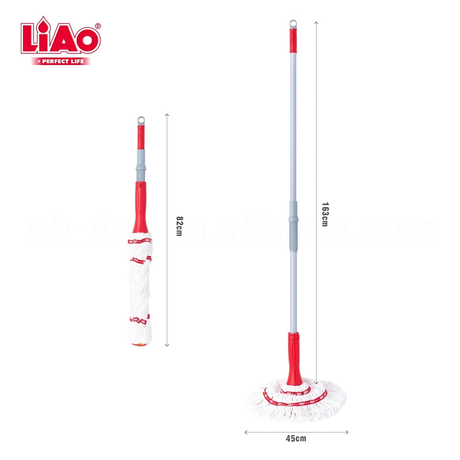 Self Wringing Twist Mop For Floor Cleaning Extendable Handle Washable Microfiber