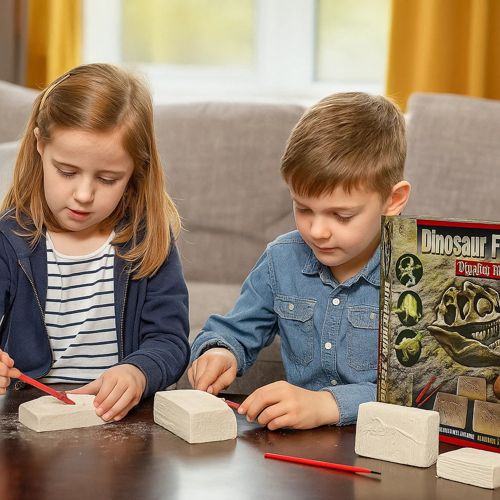 Dinosaur Fossils Digging Excavation Kit Glow In The Dark Educational Kids Toy