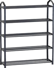 Load image into Gallery viewer, 5 Tier Shoe Rack Shoe Storage Organiser Storage Rack Hallway 16-20 Pairs 62x20x79 cm
