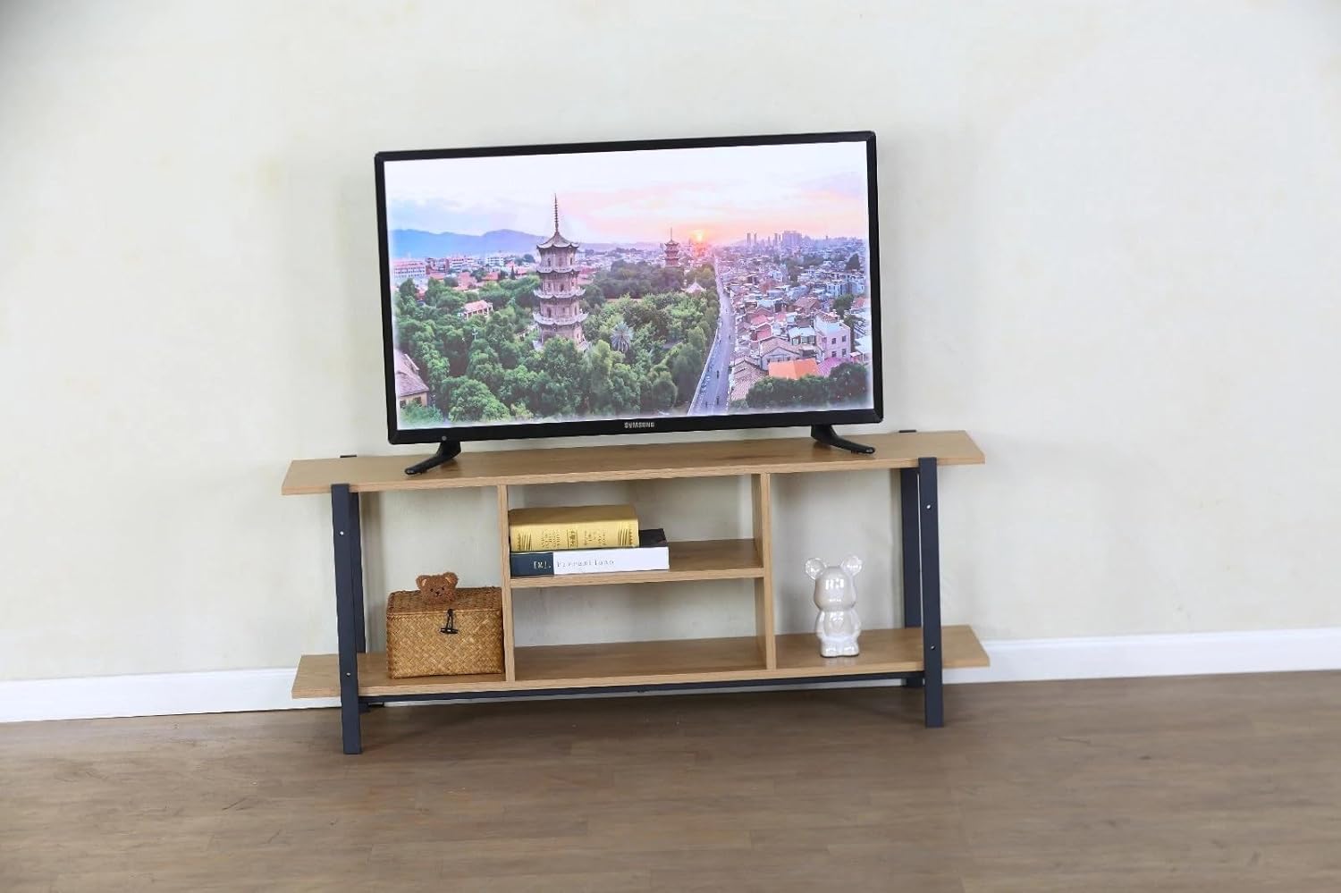 120cm TV Stand Cabinet with Storage Shelf – Modern TV Console Unit for Living Room & Bedroom
