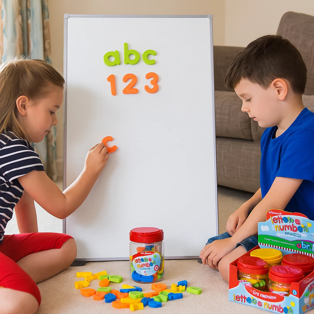 52pc Magnetic Letters Alphabet & Numbers Fridge Magnets Toys Kids Learning Gift